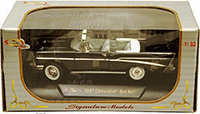 Show product details for Signature Models - Chevrolet Bel Air Convertible (1957, 1/32 scale diecast model car, Black) 32430BK