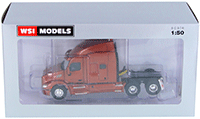 Show product details for WSI Models - Peterbilt 579 6X4 3 Axle Truck (1/50 scale diecast model car, Brown) 33-2024