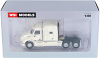 Show product details for WSI Models - Peterbilt 579 6X4 3 Axle Truck (1/50 scale diecast model car, White) 33-2025