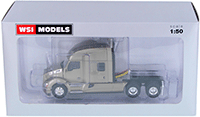 Show product details for WSI Models - Kenworth T680 6X4 3 Axle Truck (1/50 scale diecast model car, Silver) 33-2028