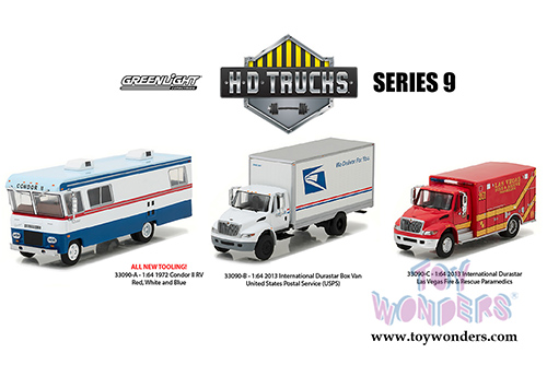 Greenlight - Heavy Duty Trucks Series 9 (1/64 scale diecast model car, Asstd.) 33090/48