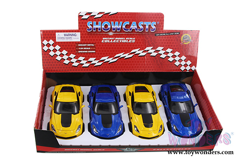 Showcasts Collectibles - Chevrolet Corvette Z06 Hard Top (2015, 1/24 scale diecast model car, Asstd.) 34133