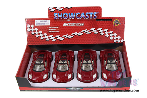 Showcasts Collectibles - Chrysler ME Four Twelve Concept w/ Sunroof (2005, 1/24 scale diecast model car, Metallic Red) 34250