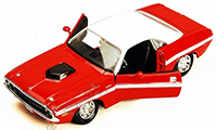 Showcasts Collectibles - Dodge Challenger R/T Coupe Hard Top/ Convertible (1970, 1/24 scale diecast model car, Asstd.) 34263/4D