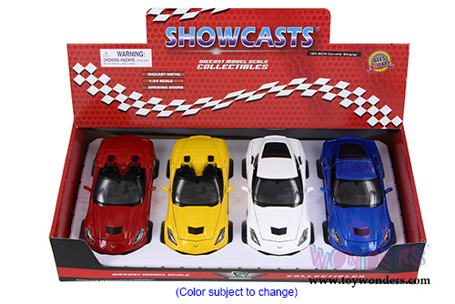 Showcasts  Collectibles - Chevrolet Corvette Stingray Hard Top/Convertible (2014, 1/24 scale diecast model car, Asstd.) 34501/05