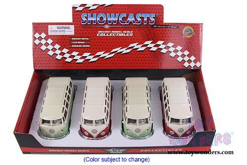Showcasts Collectibles - Volkswagen Van "Samba" (1/25 scale diecast model car, Asstd.) 34956