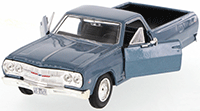Show product details for Showcasts Collectibles - Chevrolet® El Camino™ Hard Top (1965, 1/24 scale diecast model car, Blue) 34977