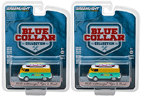Show product details for Greenlight - Blue Collar Collection Series 3 | Volkswagen Type 2 Panel Van North Shore Surfboard Repair Company (1968, 1/64 scale diecast model car, Yellow/Green) 35080C/48