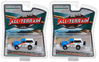 Show product details for Greenlight - All Terrain Series 6 | Dodge Ramcharger South Point (1977, 1/64 scale diecast model car, White/Blue) 35090C/48