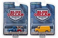 Show product details for Greenlight - Blue Collar Collection Series 4 (1/64 scale diecast model car, Asstd.) 35100/48