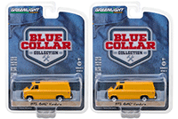 Show product details for Greenlight - Blue Collar Collection Series 4 | GMC Vandura (1972, 1/64 scale diecast model car, Yellow) 35100C/48