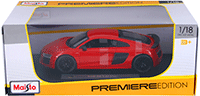 Show product details for Maisto Premiere - Audi R8 V10 Plus Hard Top (1/18 scale diecast model car, Orange) 36213OR