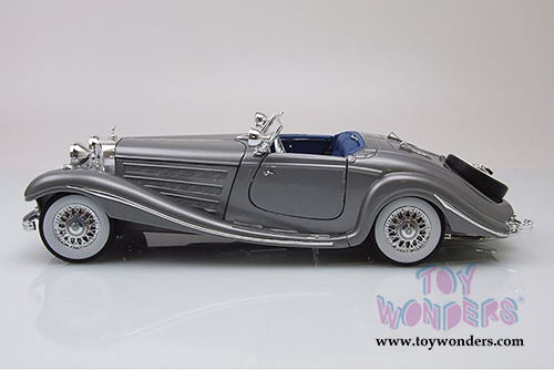 Maisto Premiere - Mercedes Benz 500K Typ Special Roadster Convertible (1936, 1/18 scale diecast model car, Gray) 36862GY