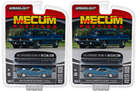 Show product details for Greenlight - Mecum Auctions Series 1 | Plymouth Hemi® 'Cuda (1970, 1/64 scale diecast model car, Jamaica Blue) 37110D/48