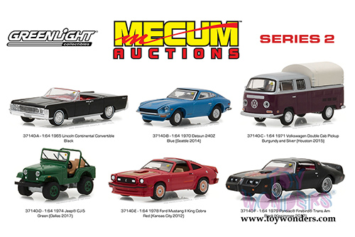 Greenlight - Mecum Auctions Series 2 Assortment (1/64 scale diecast model car, Asstd.) 37140/48