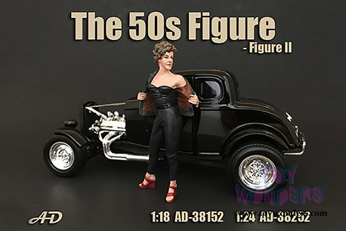 American Diorama Figurine - 50's Style Figure II (1/24  scale, Black) 38252