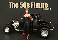 Show product details for American Diorama Figurine - 50's Style Figure II (1/18  scale, Black) 38152