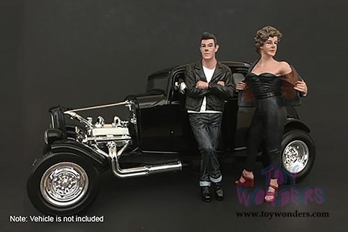 American Diorama Figurine - 50's Style Figure II (1/18  scale, Black) 38152