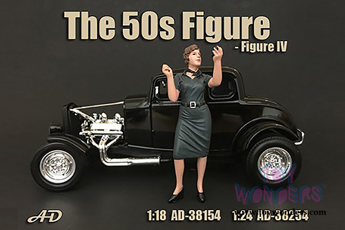 American Diorama Figurine - 50's Style Figure IV (1/24  scale, Blue) 38254