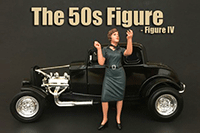 Show product details for American Diorama Figurine - 50's Style Figure IV (1/18  scale, Blue) 38154