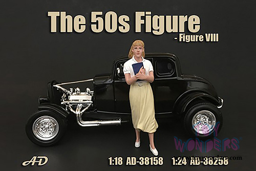 American Diorama Figurine - 50's Style Figure VIII (1/24  scale, White/Beige) 38258