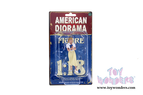 American Diorama Figurine - 50's Style Figure VIII (1/18  scale, White/Beige) 38158