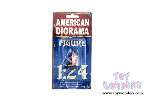 American Diorama Figurine - 50's Style Figure V (1/24  scale, White/Blue) 38255