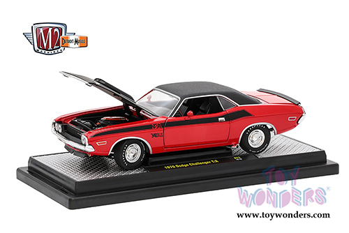 Castline M2 Machines Detroit-Muscles® | Dodge Challenger T/A Hard Top (1970, 1/24 scale diecast model car, Bright Red) 40300/53A