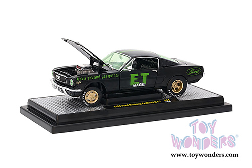 Castline M2 Machines ET-MAGS | Ford Mustang Fastback 2+2 Hard Top (1966, 1/24 scale diecast model car, Gloss Black) 40300/61A