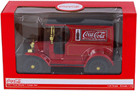 Show product details for Motor City Coca-Cola - Ford Model T Cargo Van (1917, 1/24 scale diecast model car, Red) 424917