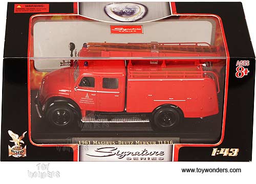 Yatming - Magirus-Deutz Merkur TLF16 Fire Engine (1961, 1/43 scale diecast model car, Red) 43010R