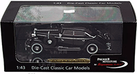Show product details for Signature Models Premier Miniature - Maybach SW 38 4-Door Cabriolet Spohn Hard Top (1937, 1/43 scale diecast model car, Black) 43703