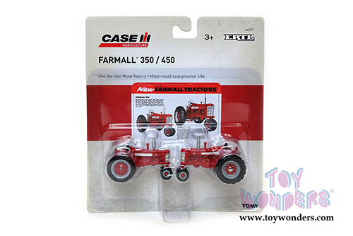 Tomy ERTL Case IH - Farmall® 350/450 Tractors (1/64 scale die cast model car, Red) 44077