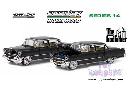 Greenlight - Hollywood Series 14 | "The Godfather" Cadillac Fleetwood Series 60 Special (1955, 1/64 scale diecast model car, Black) 44740B/48