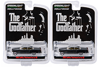 Show product details for Greenlight - Hollywood Series 14 | "The Godfather" Cadillac Fleetwood Series 60 Special (1955, 1/64 scale diecast model car, Black) 44740B/48
