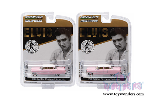 Greenlight - Hollywood Series 14 | Elvis' 1955 Cadillac® Fleetwood Series 60 "Pink Cadillac" (1955, 1/64 scale diecast model car, Pink) 44740C/48
