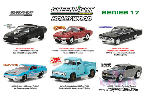 Greenlight - Hollywood Series 17 (1/64 scale diecast model car, Asstd.) 44770/48