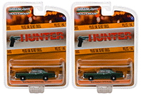 Greenlight - Hollywood Series 18 | Rick Hunter's Dodge Monaco Hunter TV Series (1978, 1/64 scale diecast model car, Green) 44780C/48