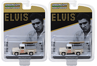 Show product details for Greenlight - Hollywood Series 20 | Ford F-100 Pickup Truck Crown Electric Company Elvis Presley (1954, 1/64 scale diecast model car, Cream) 44800B/48