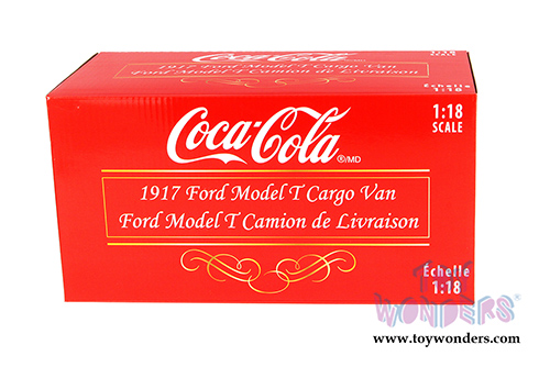 Motor City Coca-Cola - Ford Model T Cargo Van (1917, 1/18 scale diecast model car, Red) 449804