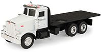 Show product details for Tomy ERTL John Deere - Peterbilt Flatbet Truck (1/64 scale diecast model car, White) 46709