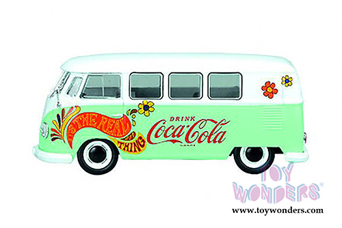 Motor City Coca-Cola - Volkswagen T1 Samba Bus/Combi (1959, 1/43 scale diecast model car, Green/White) 478064