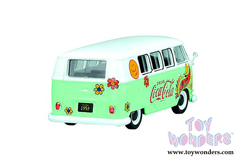 Motor City Coca-Cola - Volkswagen T1 Samba Bus/Combi (1959, 1/43 scale diecast model car, Green/White) 478064