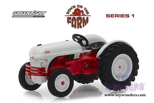 Greenlight - Down on the Farm Series 1 | Ford 8N Tractor (1947, 1/64 scale diecast model car, White/Red) 48010A/48