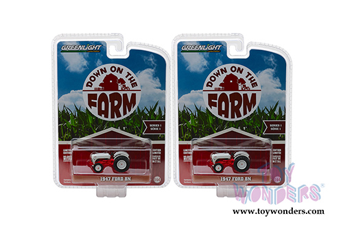 Greenlight - Down on the Farm Series 1 | Ford 8N Tractor (1947, 1/64 scale diecast model car, White/Red) 48010A/48