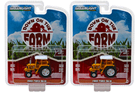 Show product details for Greenlight - Down on the Farm Series 1 | Ford 5610 Tractor (1988, 1/64 scale diecast model car, White/Yellow) 48010D/48