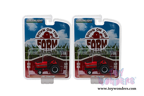 Greenlight - Down on the Farm Series 1 |  International® Harvester™ 3488 Tractor (1981, 1/64 scale diecast model car, Red/Black) 48010E/48
