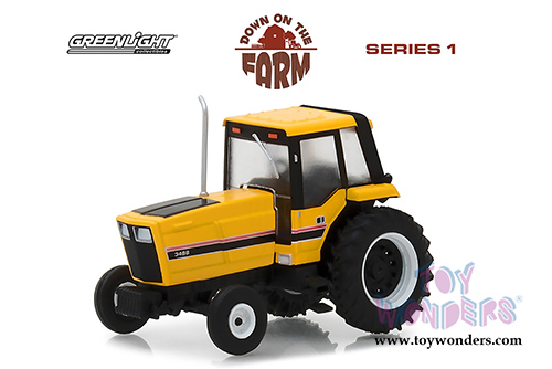 Greenlight - Down on the Farm Series 1 |  International® Harvester™ 3488 Tractor (1983, 1/64 scale diecast model car, Yellow/Black) 48010F/48