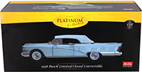 Show product details for Sun Star Platinum - Buick® Limited Closed Convertible (1958 1/18 scale diecast model car, Silver Mist) 4816