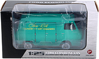 Show product details for First Gear - Clean-Rite Laundry and Dry Cleaners Ford Econoline Van (1960, 1/25 scale diecast model car, Green) 40-0399